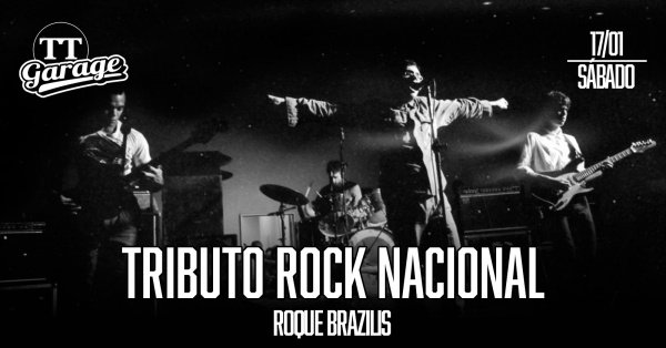 O Melhor do Rock Nacional com a banda Roque Brazilis - Sábado - 17/01 (foto do evento)