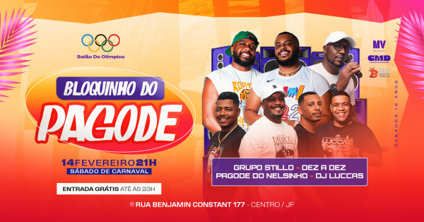 bloquinho do pagode / sábado de carnaval (foto do evento)