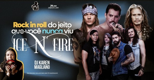 BANDA ICE N' FIRE + DJ KAREN MAGLIANO (foto do evento)