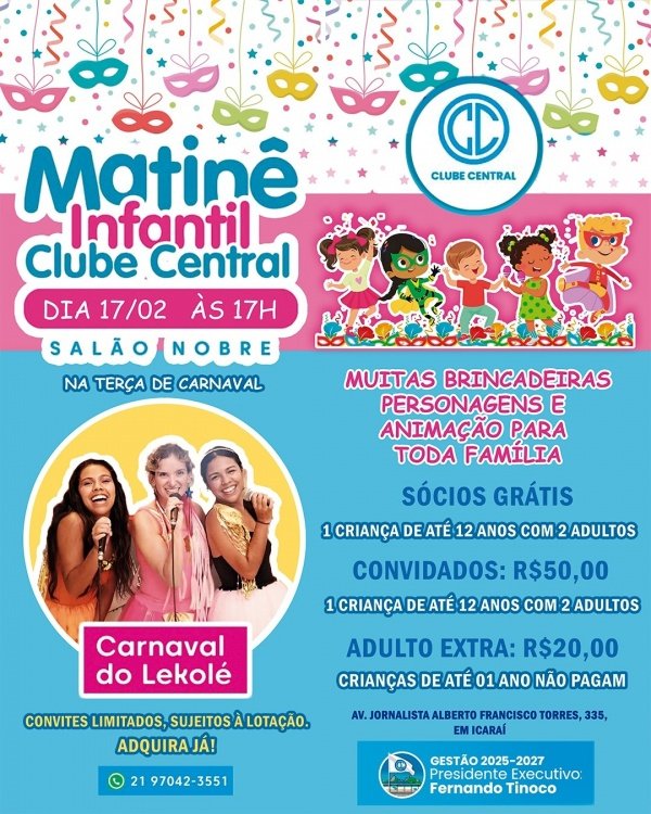 carnaval do lekolé - matinê do clube central (foto do evento)