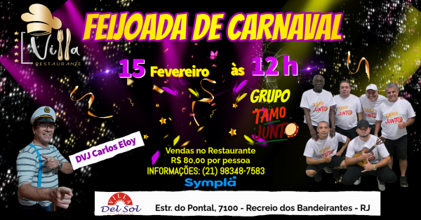 feijoada de carnaval do restaurante villa (foto do evento)