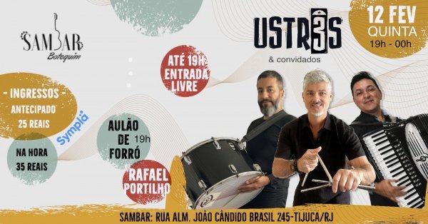 ustrês e convidados no sambar botequim (foto do evento)
