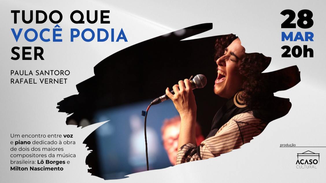 tudo que você podia ser, com  paula santoro  e rafael vernet (foto do evento)