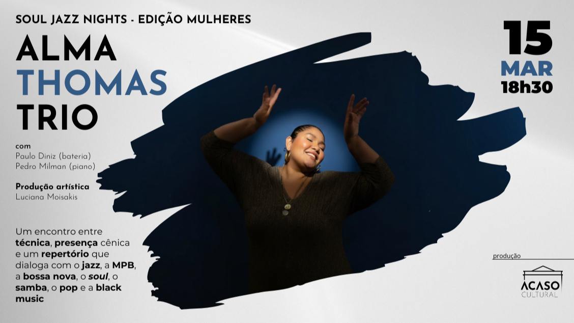 alma thomas trio - soul jazz nights (foto do evento)
