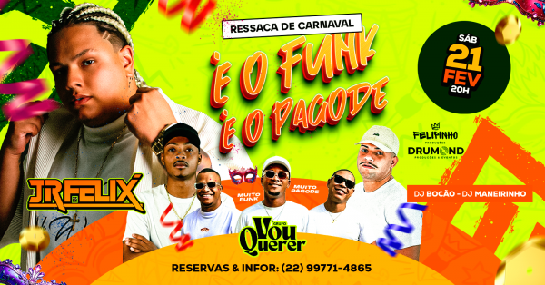é o funk... é o pagode | 21fev (sab) | tô no trabalho (foto do evento)