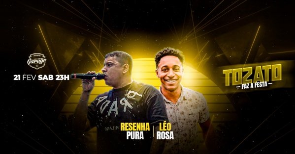 tozato faz a festa (foto do evento)