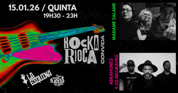 Rockarioca Convida: Madame Salame + Abrahones e os Incuráveis (foto do evento)