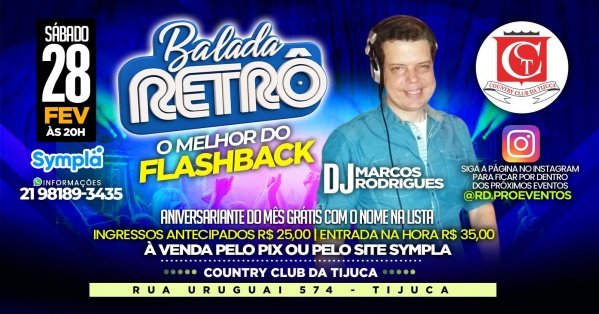 balada retrô (foto do evento)