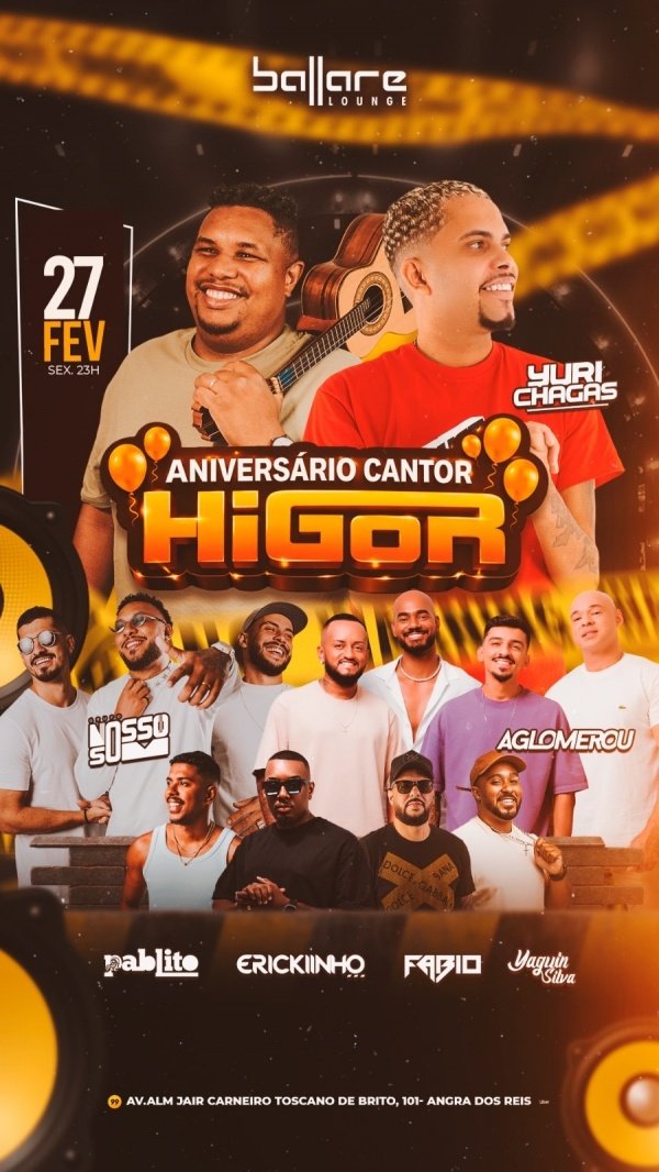 aniversário cantor higor (foto do evento)
