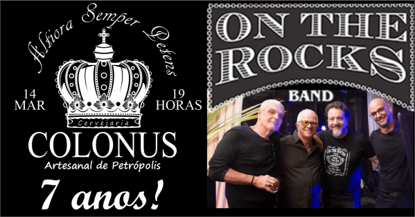 7 anos da cervejaria mais rock n' roll da serra, com on the rocks band (foto do evento)