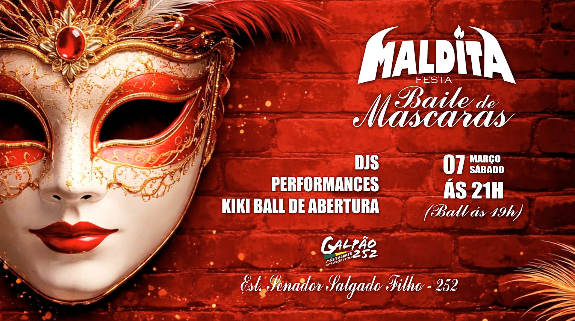 Maldita - Baile De Máscaras + Ressaca Kiki Ball (foto do evento)