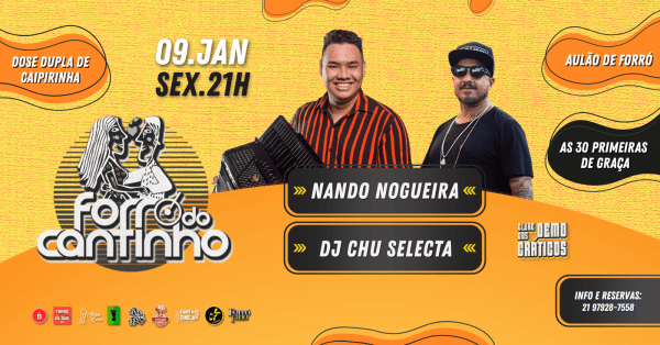 Forró do Cantinho com Nando Nogueira e Dj Chu Selecta (foto do evento)