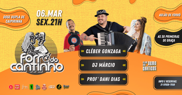 forró do cantinho com cleber gonzaga e dj márcio (foto do evento)