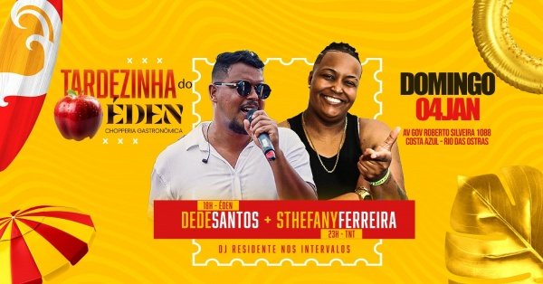 Tardezinha do Éden |  04JAN (DOM) | Tô no Trabalho (foto do evento)