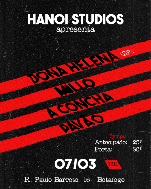 dona helena, millo, a concha e pavão no hanoi studios (foto do evento)