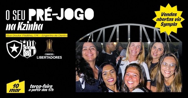 o seu pré-jogo na kzinha | libertadores: botafogo x barcelona sc (foto do evento)