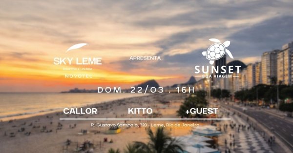 sunset boa viagem - rooftop sky leme (foto do evento)