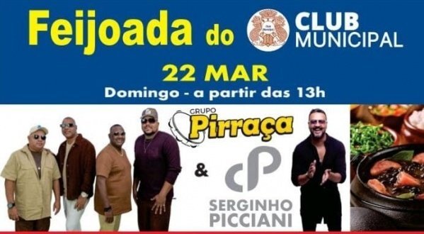 feijoada do club municipal grupo pirraça e serginho picciani (foto do evento)