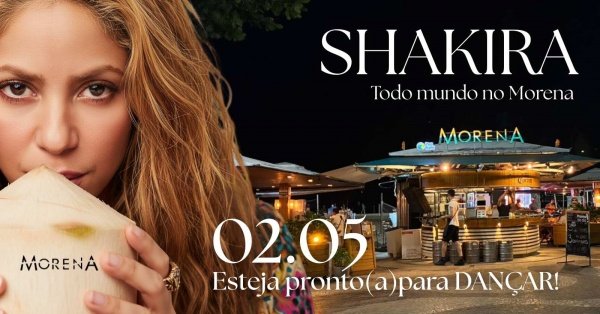 shakira em copacabana  - uma noite inesquecível no quiosque morena (foto do evento)