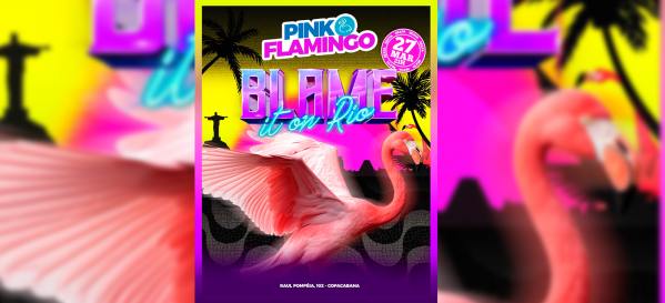 pink flamingo | blame it on rio |sexta  , 27 de março (foto do evento)