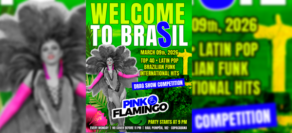pink flamingo |welcome to brasil | segunda, 09 de março  21h (foto do evento)