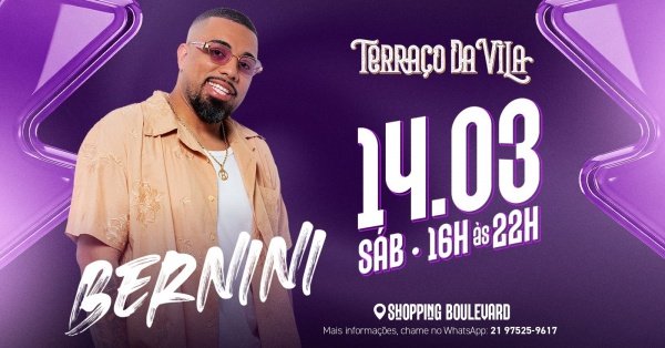 bernini no terraço da vila (foto do evento)