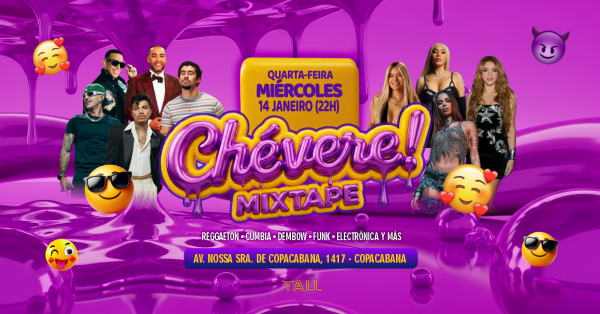 Fiesta Latina ¡CHÉVERE! | Quarta-feira 14 janeiro | Copacabana | TAU (foto do evento)