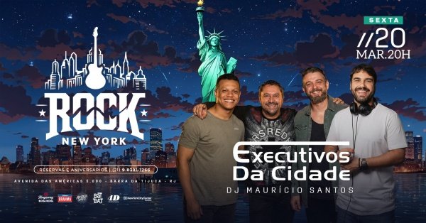 rock new york | banda executivos da cidade | dj maurício santos | colinda shopping new york barra (foto do evento)