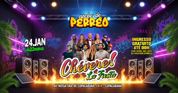 Fiesta Latina ¡CHÉVERE! | Sábado 24 janeiro | Copacabana | TAU (foto do evento)