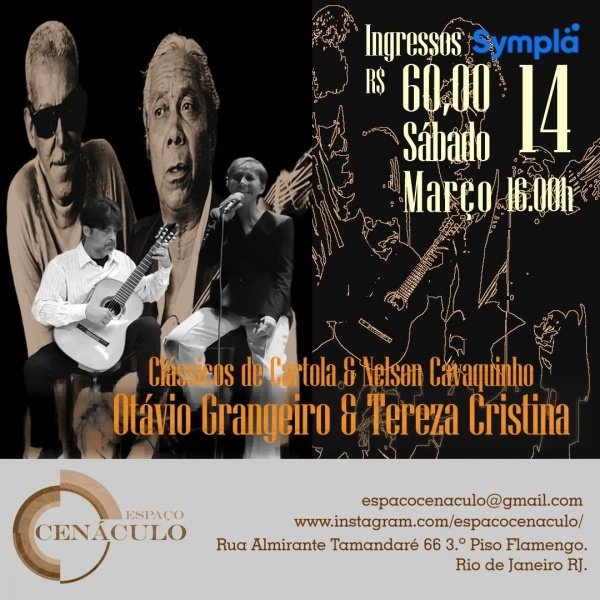 clássicos de cartola e nelson cavaquinho - tereza cristina e otávio grangeiro (foto do evento)