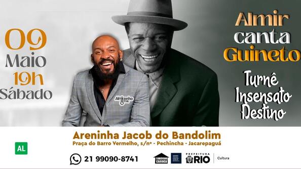 almir canta guineto - turnê insensato destino (foto do evento)