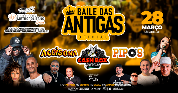 baile das antigas original - arena errejota (foto do evento)
