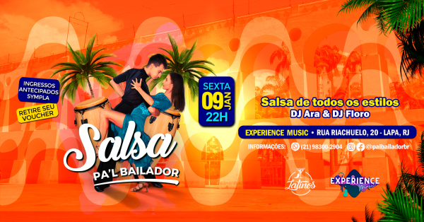 SALSA! PAL BAILADOR | Sexta 09 Janeiro | LAPA | Experience Music (foto do evento)