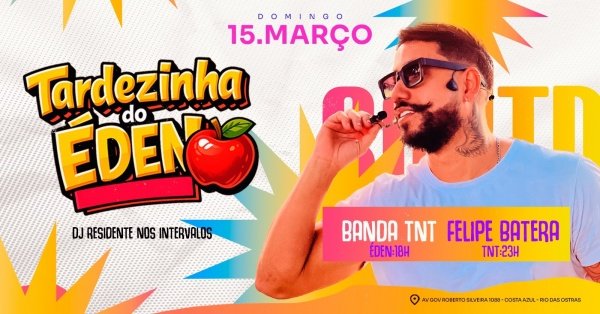 tardezinha do éden | 15mar (dom) | tô no trabalho (foto do evento)