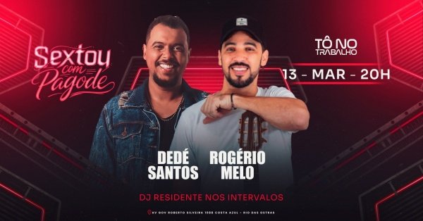 sextou com pagode | 13mar (sex) | tô no trabalho (foto do evento)