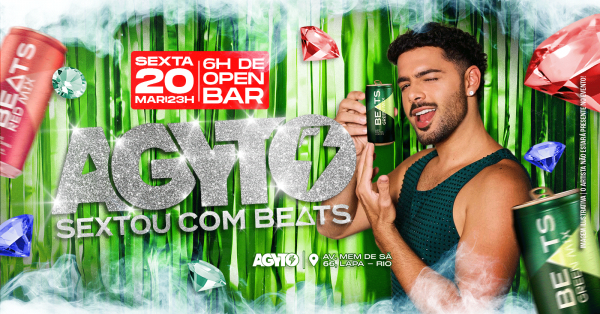 agyto ::::: sextou com beats ::::: open bar + beats liberada :::: lapa (foto do evento)