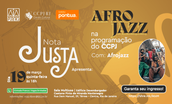 nota justa apresenta: afrojazz na programação do ccpj (foto do evento)