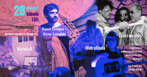 apresentações sonoras e visuais no recipiente porongo. (foto do evento)