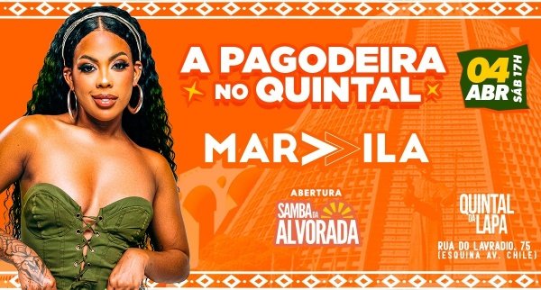 a pagodeira no quintal da lapa - marvilla na lapa-rj - abertura: samba da alvorada (foto do evento)