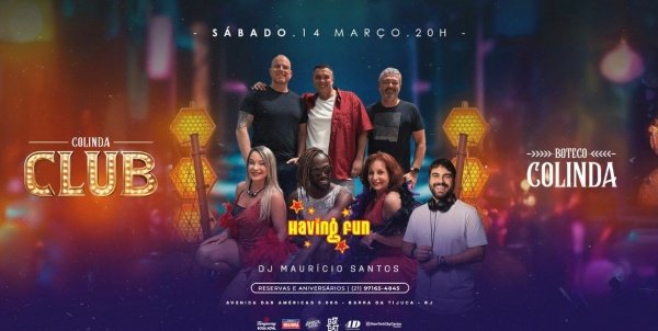 colinda club (14/03) com having fun + dj maurício santos (foto do evento)
