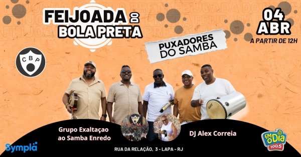 feijoada do bola preta | puxadores do samba e grupo exaltação ao samba enredo (foto do evento)