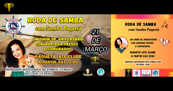 roda de samba com samba paquetá com adriana passos e convidados (foto do evento)