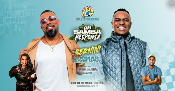 um samba responsa / bernini convida liomar pique novo (foto do evento)