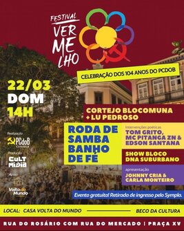 festival vermelho - celebração dos 104 anos do pcdob (foto do evento)