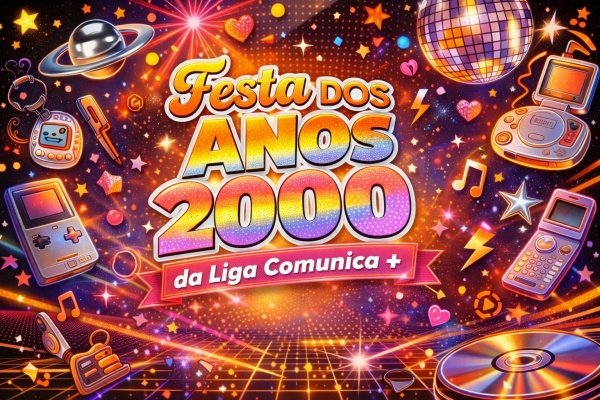 festa anos 2000 da liga comunica+ (foto do evento)
