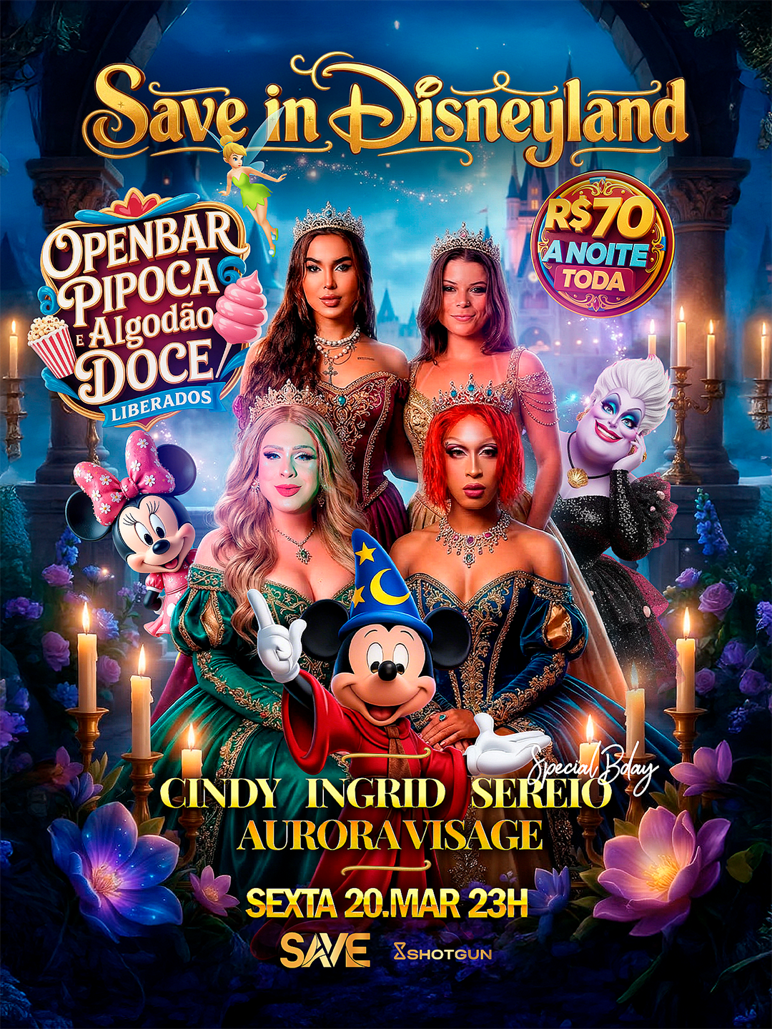 Save In Disneyland | Open Bar | 70 Reais A Noite Toda (foto do evento)