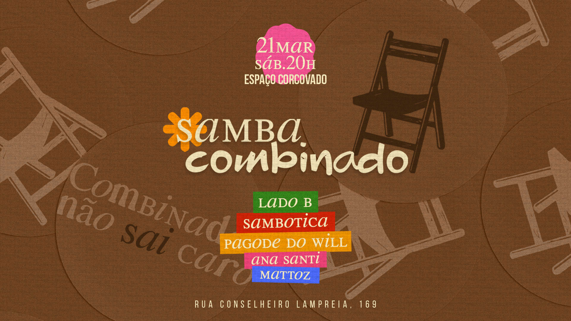 Samba Combinado | 21/03 | Sambotica, Lado B, Will E + (foto do evento)