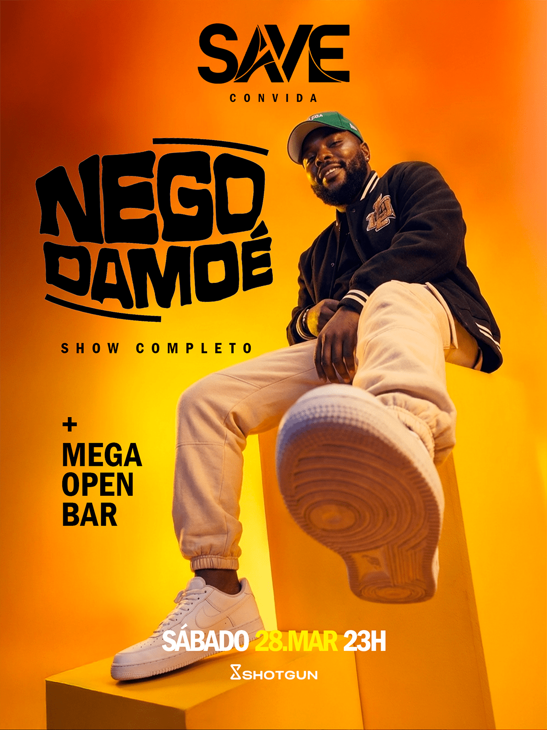 Save Apresenta Nego Damoé | Mega Open Bar | Festa Até 7h (foto do evento)