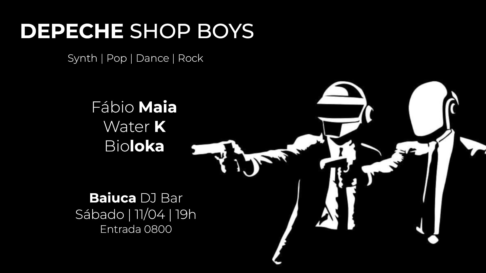 Depeche Shop Boys Ano 2 - Entrada 0800 (foto do evento)