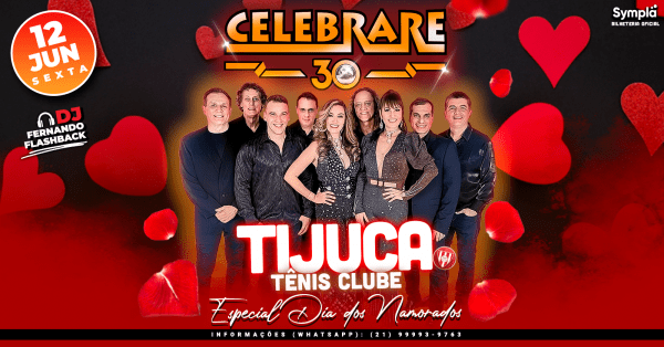 banda celebrare (especial dia dos namorados) | 12jun (sex) | tijuca tênis clube (foto do evento)